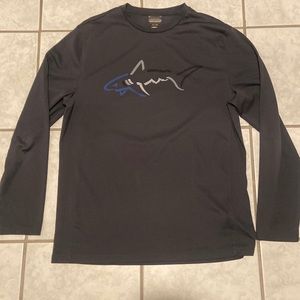 A Greg Norman Attack Life play Dry Gray long sleeve shirt. Size Large